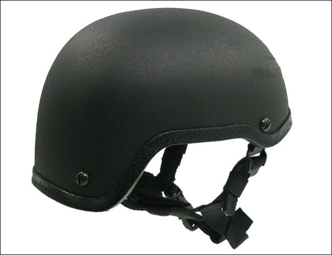 MICH 2001 Helmet Replica, Fiber Glass - Black