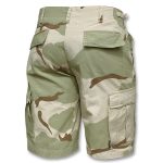US PREWASHED RIPSTOP BERMUDA SHORTS 3 COLOR DESERT