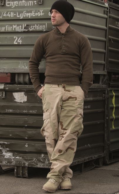 US RIPSTOP BDU FIELD PANTS - 3 COL. DESERT