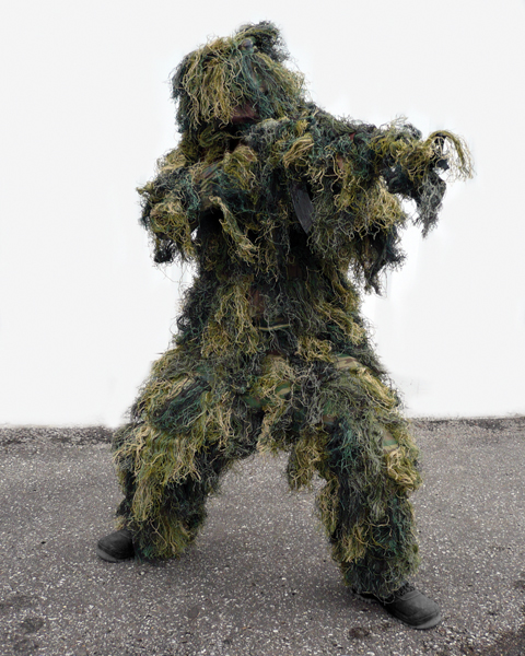 GHILLIE SUIT 4PCS SET WOODLAND
