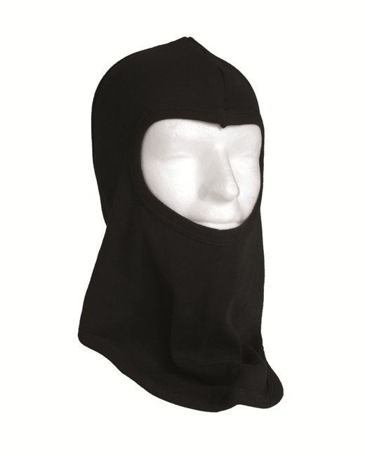 HOOD BALACLAVA OPEN COTTON BLACK