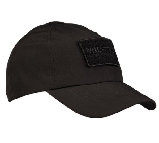 SOFTSHELL BASEBALL CAP BLACK	