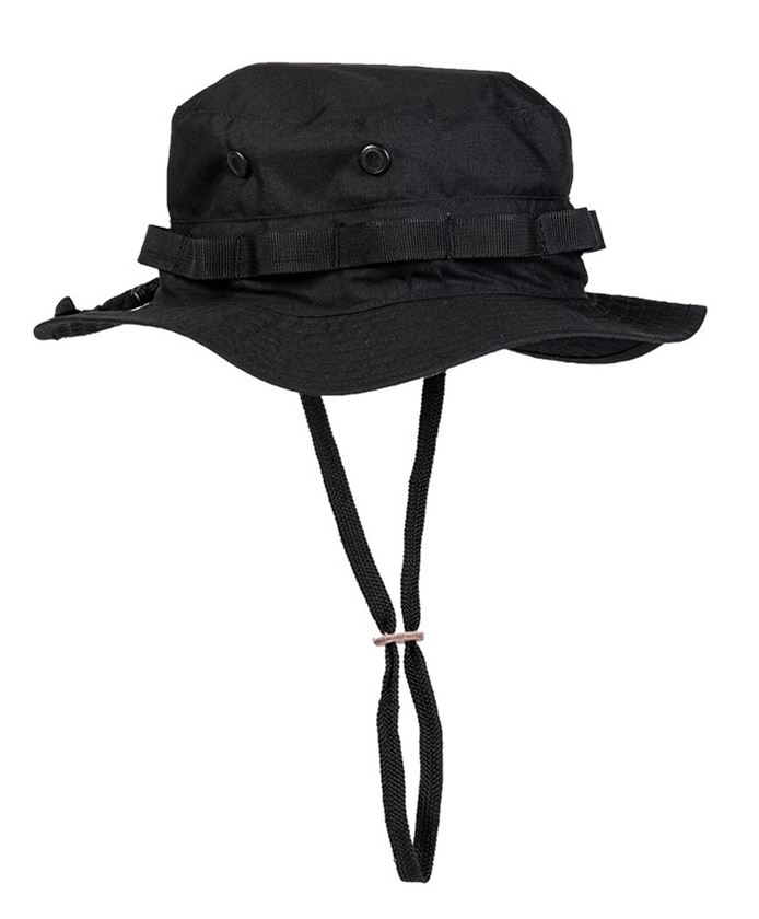 US BLACK GI BOONIE HAT