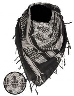 SHEMAGH SCARF (PINEAPPLE) BLACK/WHITE 