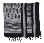 SHEMAGH SCARF (PINEAPPLE) BLACK/WHITE  - Image 2