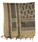 SHEMAGH SCARF (PINEAPPLE) COYOTE/BLACK  - Image 2