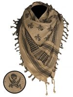 SHEMAGH SCARF (SKULL) COYOTE/BLACK 