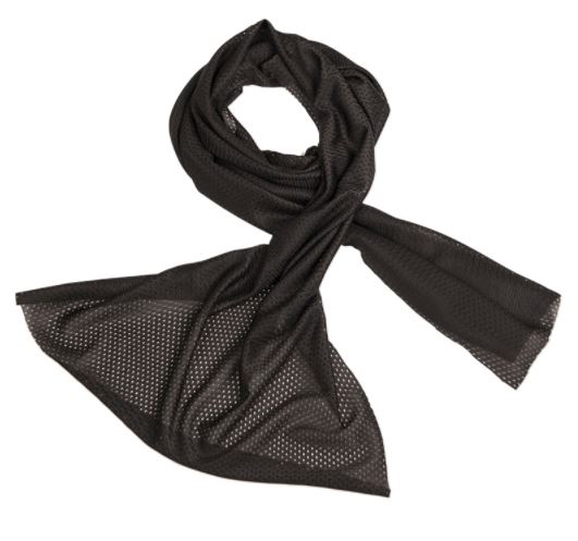 MESH NET SCARF BLACK