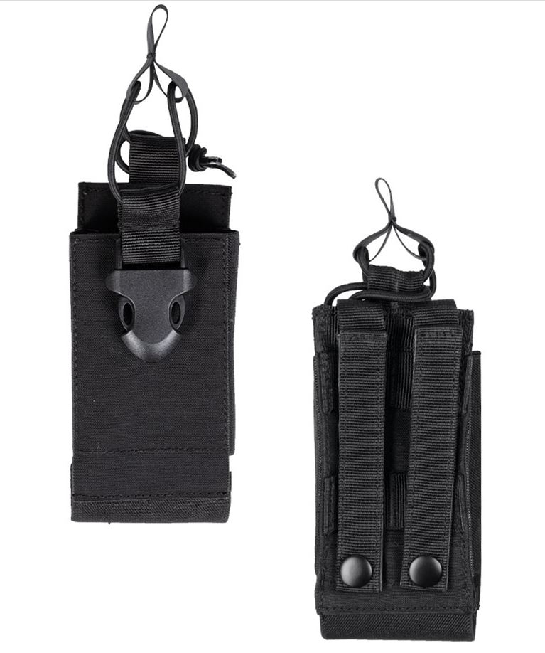 BLACK MOLLE RADIO POUCH