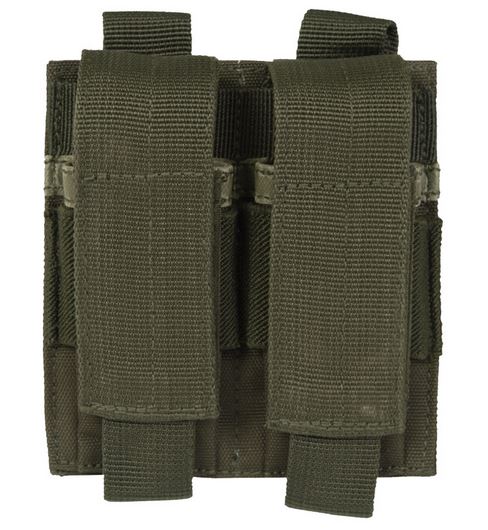 DOUBLE PISTOL MAGAZINE POUCH MOLLE OD