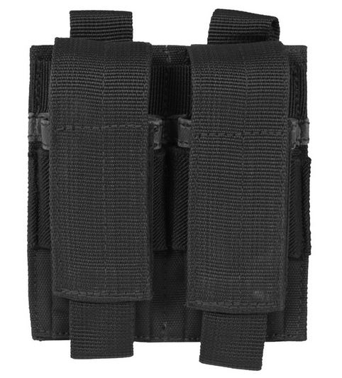 DOUBLE PISTOL MAGAZINE POUCH MOLLE BLACK