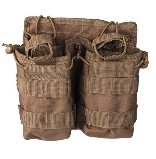 OPEN TOP MAGAZINE POUCH DOUBLE COYOTE