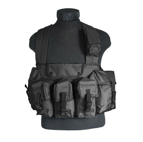 CHEST RIG 6-POCKET BLACK