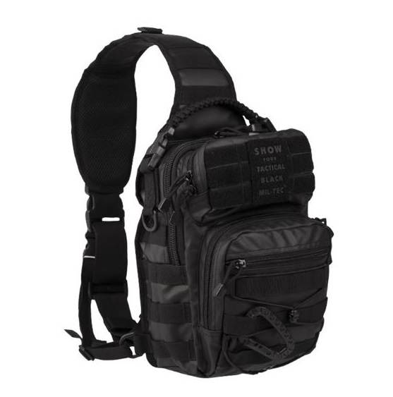 TACTICAL BLACK ONE STRAP ASSAULT PACK SMALL