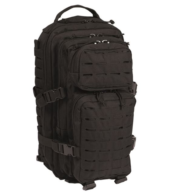 US  LASER CUT ASSAULT BACKPACK SMALL 20L BLACK