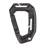 BLACK TACTICAL CARABINER MOLLE (2 PCS./BLISTER)