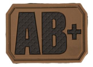 DARK COYOTE 3D BLOOD TYPE PATCH AB POSITIVE