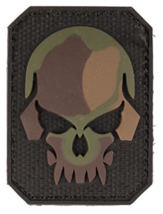 mt-16832020.jpg CAMO PVC SKULL 3D PATCH SMALL - Image 1