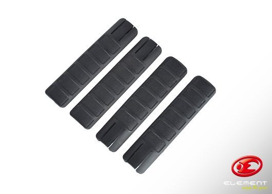 TangoDown Battle Grip Rail Cover BLACK (4pcs)