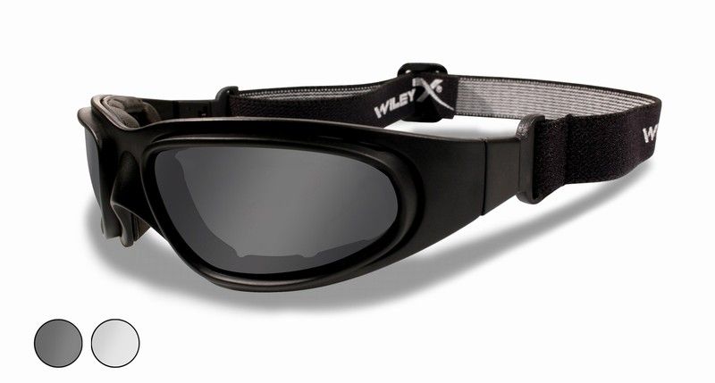 SG-1 Smoke,  Clear, Matte Black Frame