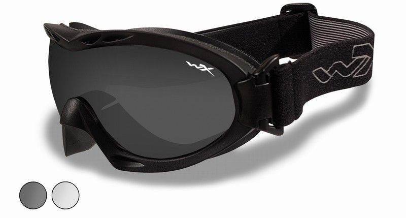 NERVE Smoke, Clear, Matte Black Frame