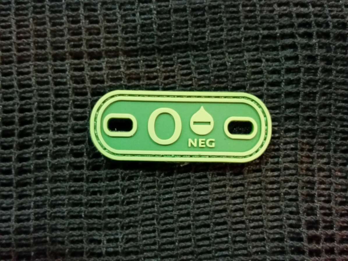 PVC-Blood Type-0 Neg