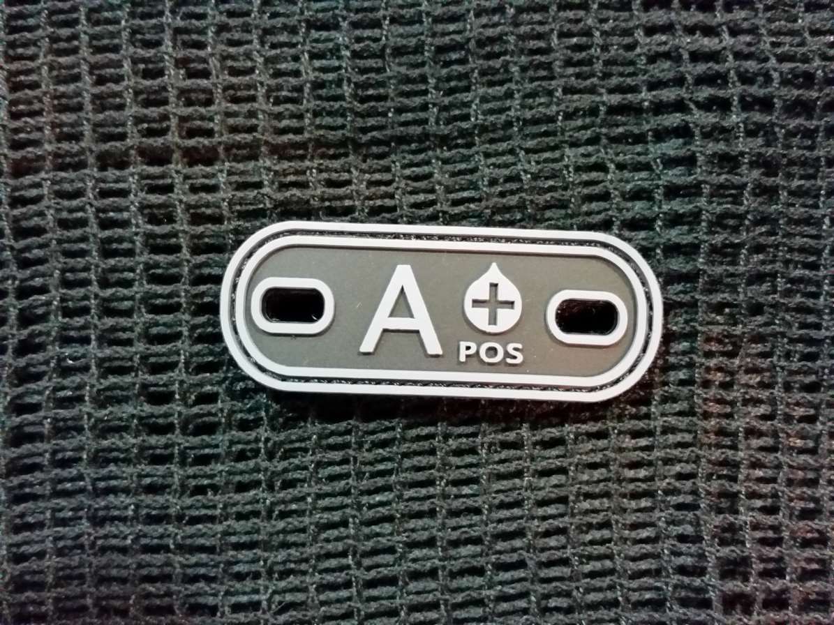 PVC-Blood Type-A Pos - Low Visibility