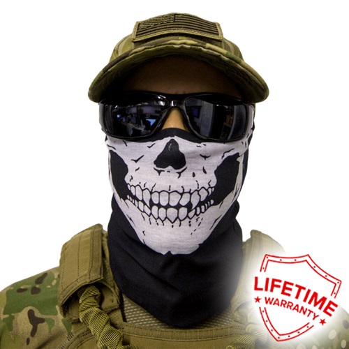 FACE SHIELD-HALF SKULL