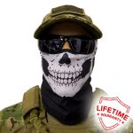 FACE SHIELD-HALF SKULL