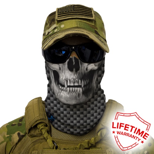 FACE SHIELD-CARBON FIBER SKULL