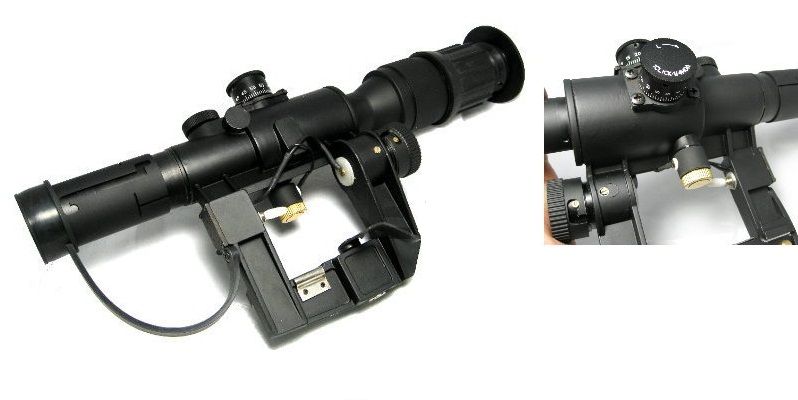 4X26 AK SVD rifle scope with Illuminated reticle