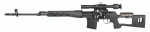 SVD Spring Rifle (Black) NEW VERSION 510 FPS