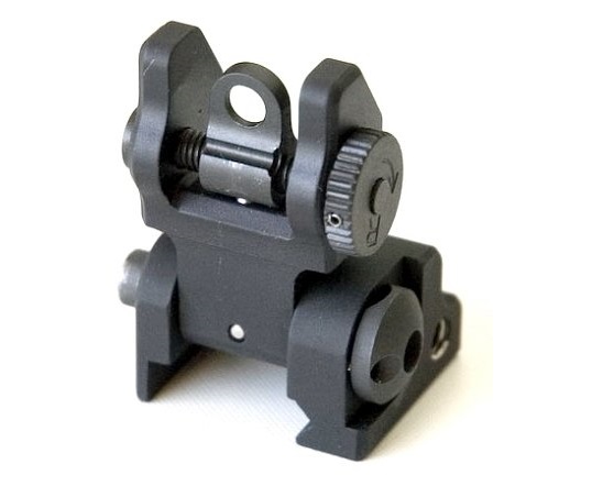 PRI Rail Mounted Flip up Rear Sight
