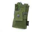 TMC Cordura MOLLE Short Radio Pouch ( OD )