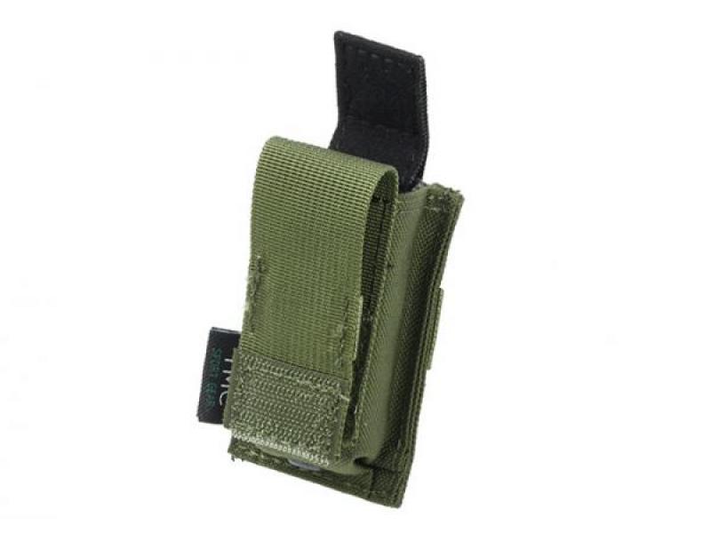 TMC Cordura MOLLE Single Pistol Mag Pouch ( OD ) 