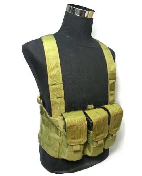 TMC M4 Chest Rig LE 6 Mag ( Khaki )