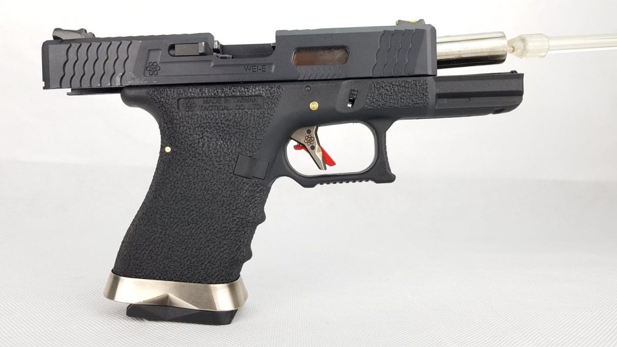 WE Force G19 GBB BK (Black Slide and Silver Barrel ) - Image 2