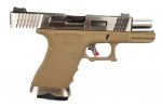 WE Force G19 GBB Tan (Silver Slide and Silver Barrel) - Image 3