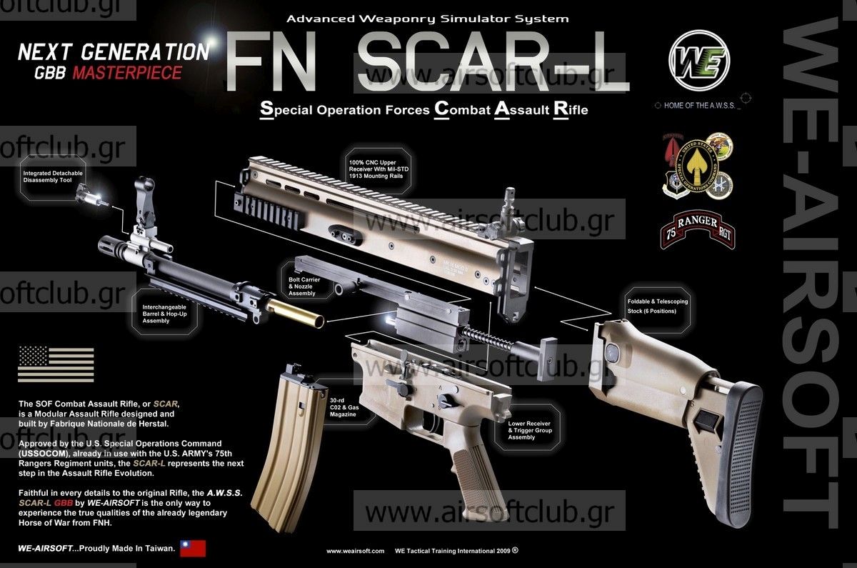 SCAR-L (Tan) "Open Bolt"