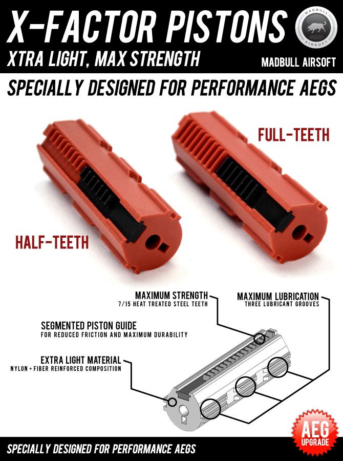 X Factor Piston 01 - Half Teeth