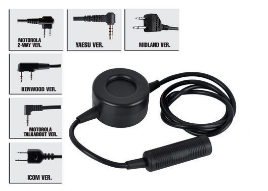 TCI Tactical PTT Military/ICOM/MIDLAND/COBRA Version