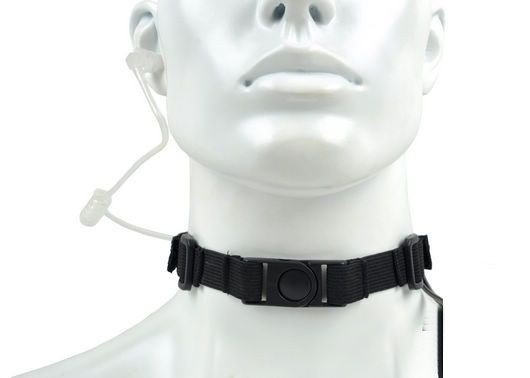 z033-bk-02_1.jpg Tactical Throat Mic Headset (Black) - Image 1