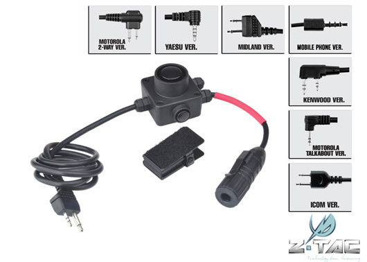 COMBAT Series Push-to-Talk Assembly - Kenwood					                                					                                  																																																																																																																																						