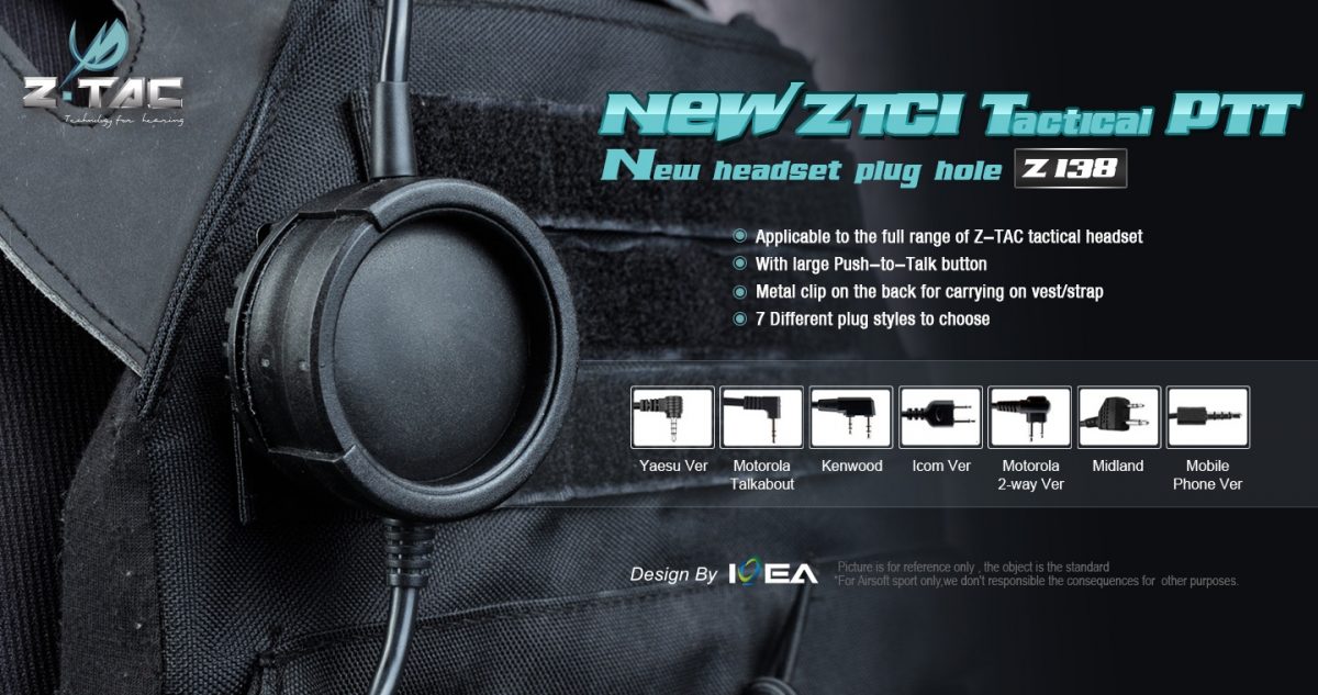 TCI Tactical PTT (New headset plug hole) Kenwood													                                					                                  																																																																																																																											 - Image 6