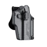 Per-Fit™ Multi fit Holster, fits 200+ guns丨CARBON FIBER Colored Body with Black Paddle