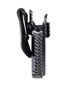 Per-Fit™ Multi fit Holster, fits 200+ guns丨CARBON FIBER Colored Body with Black Paddle  | LEFT HAND - Image 4
