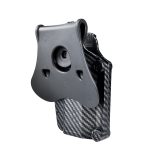 Per-Fit™ Multi fit Holster, fits 200+ guns丨CARBON FIBER Colored Body with Black Paddle  | LEFT HAND - Image 3