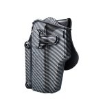 Per-Fit™ Multi fit Holster, fits 200+ guns丨CARBON FIBER Colored Body with Black Paddle  | LEFT HAND