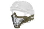 Steel Half Face Skull Mask (Helmet Version) - OD