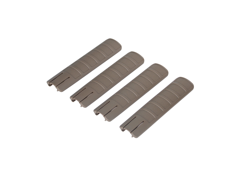 MP02010-DE-01A_0 TangoDown Battle Grip Rail Cover - DE (4pcs) - Image 1